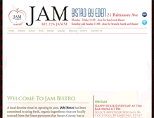 Tablet Screenshot of jambistro.com
